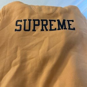 Supreme Champion Hooded Peach Sweatshirt